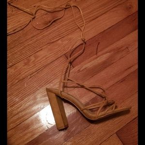Fashion nova strap heels